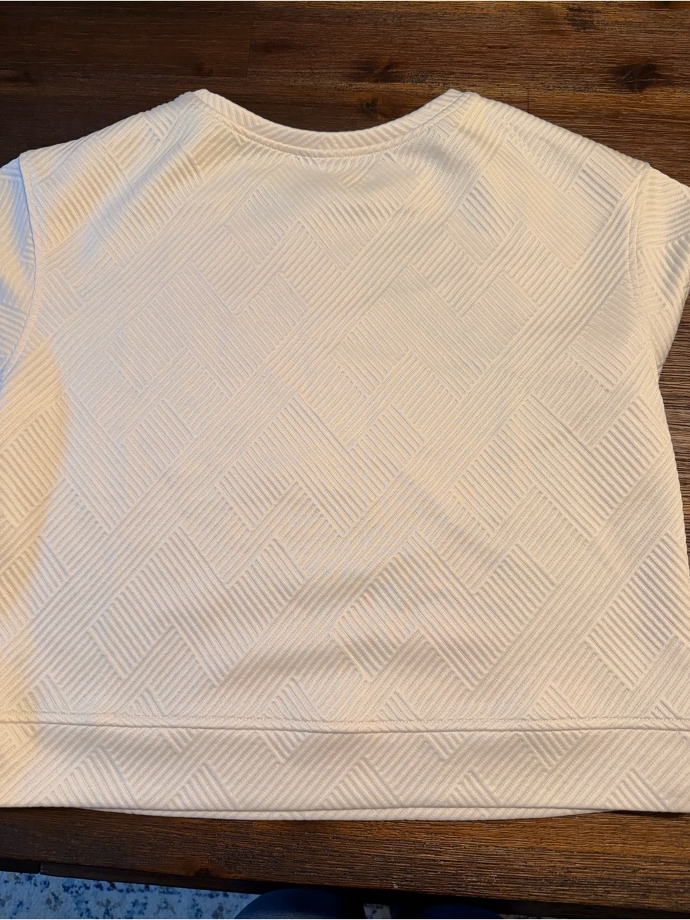 Women's Cream Textured Short Set - Picture 3 of 6